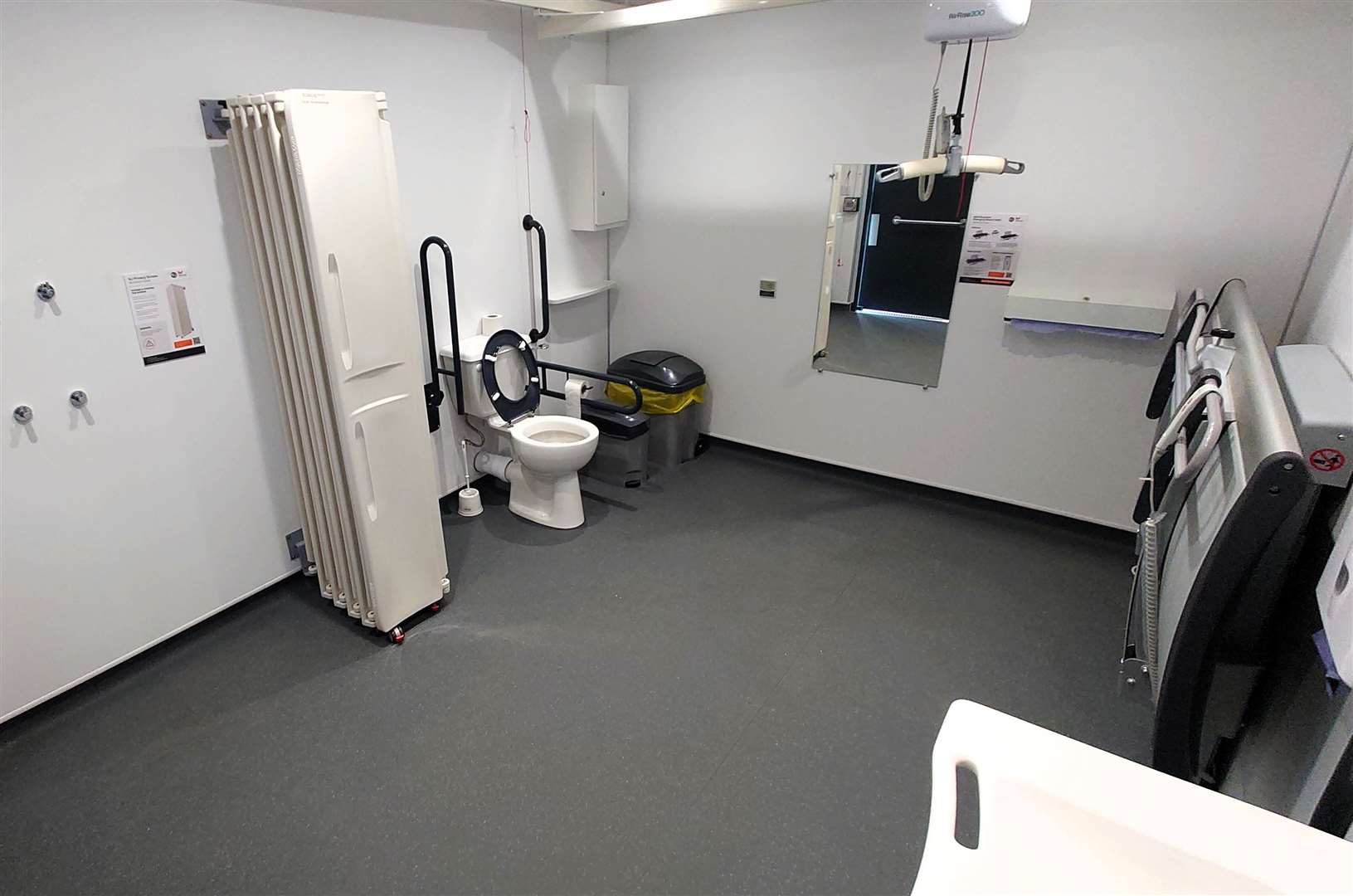 Inside the new changing places toilet. Picture: West Norfolk Council