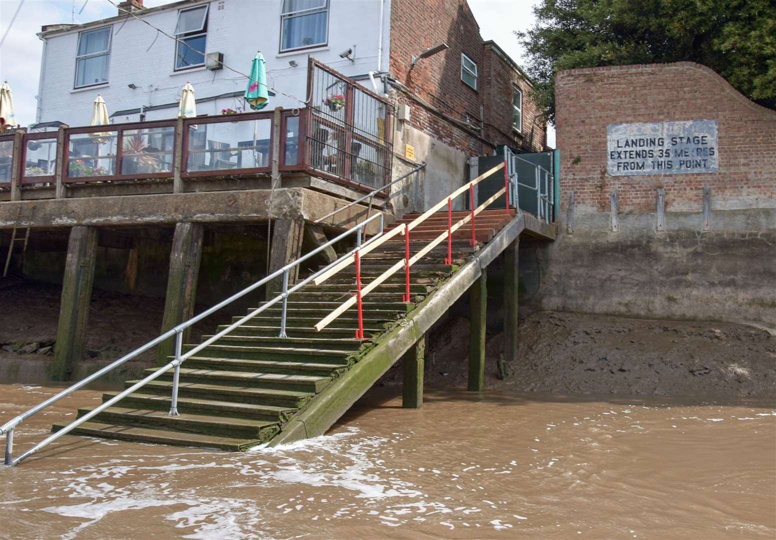 Work is still to be completed on the Lynn landing stage. West Norfolk Council
