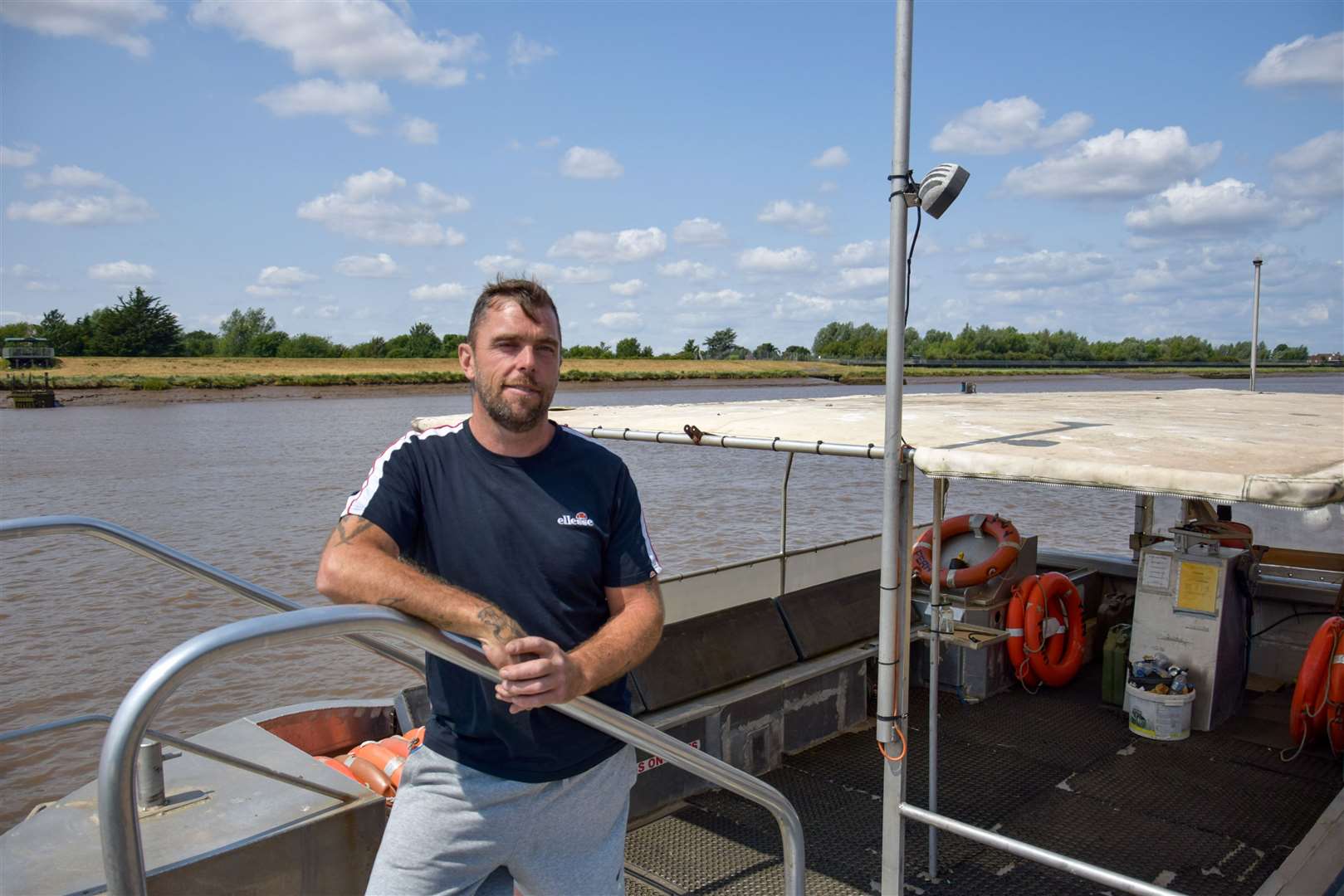 West Lynn Ferry skipper Ben Ellis. Picture: West Norfolk Council