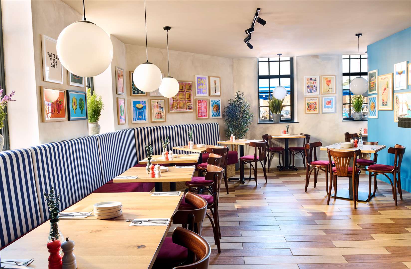 Inside the newly refurbished Prezzo Italian in Lynn