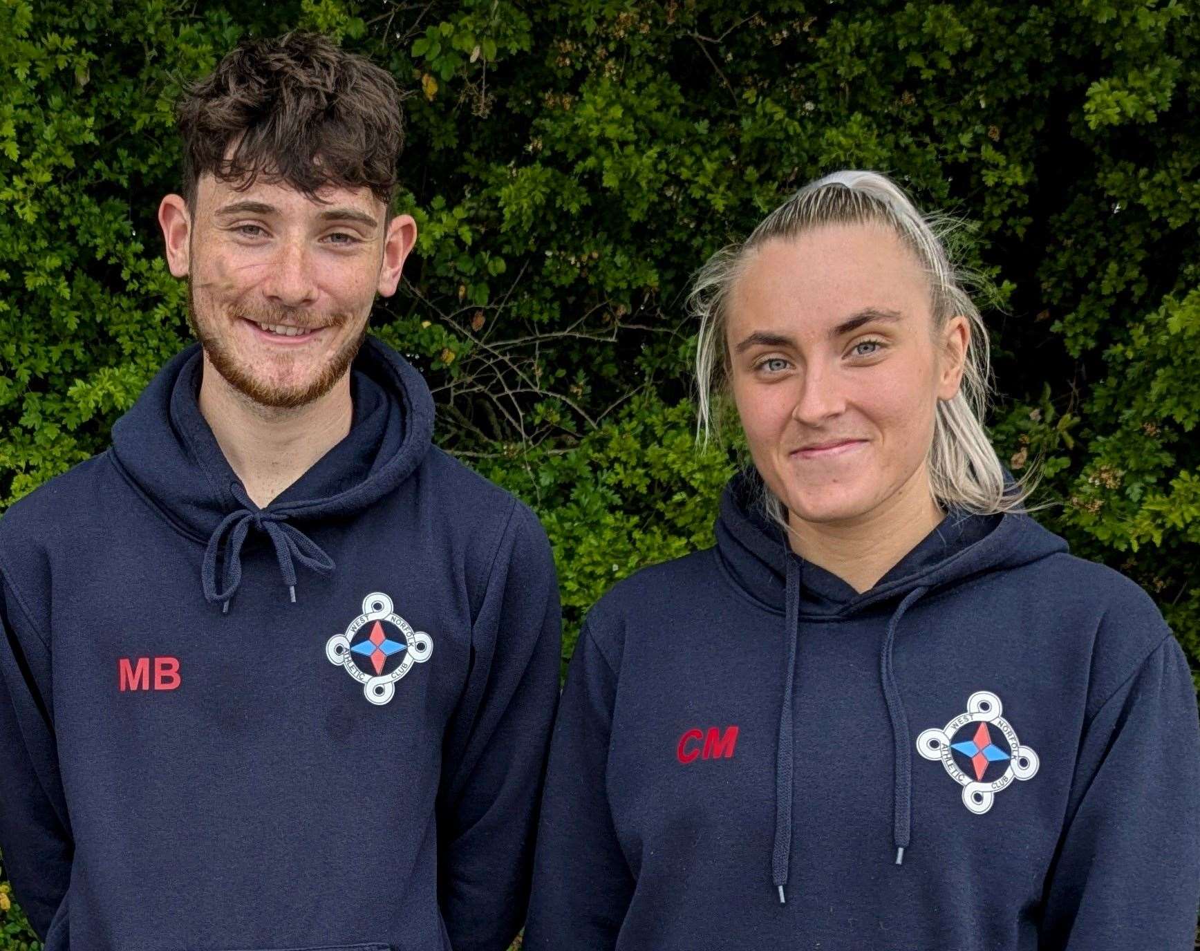 West Norfolk AC Mitchell Bunn and Cassie Moden ran the Whitemoor 5 miler