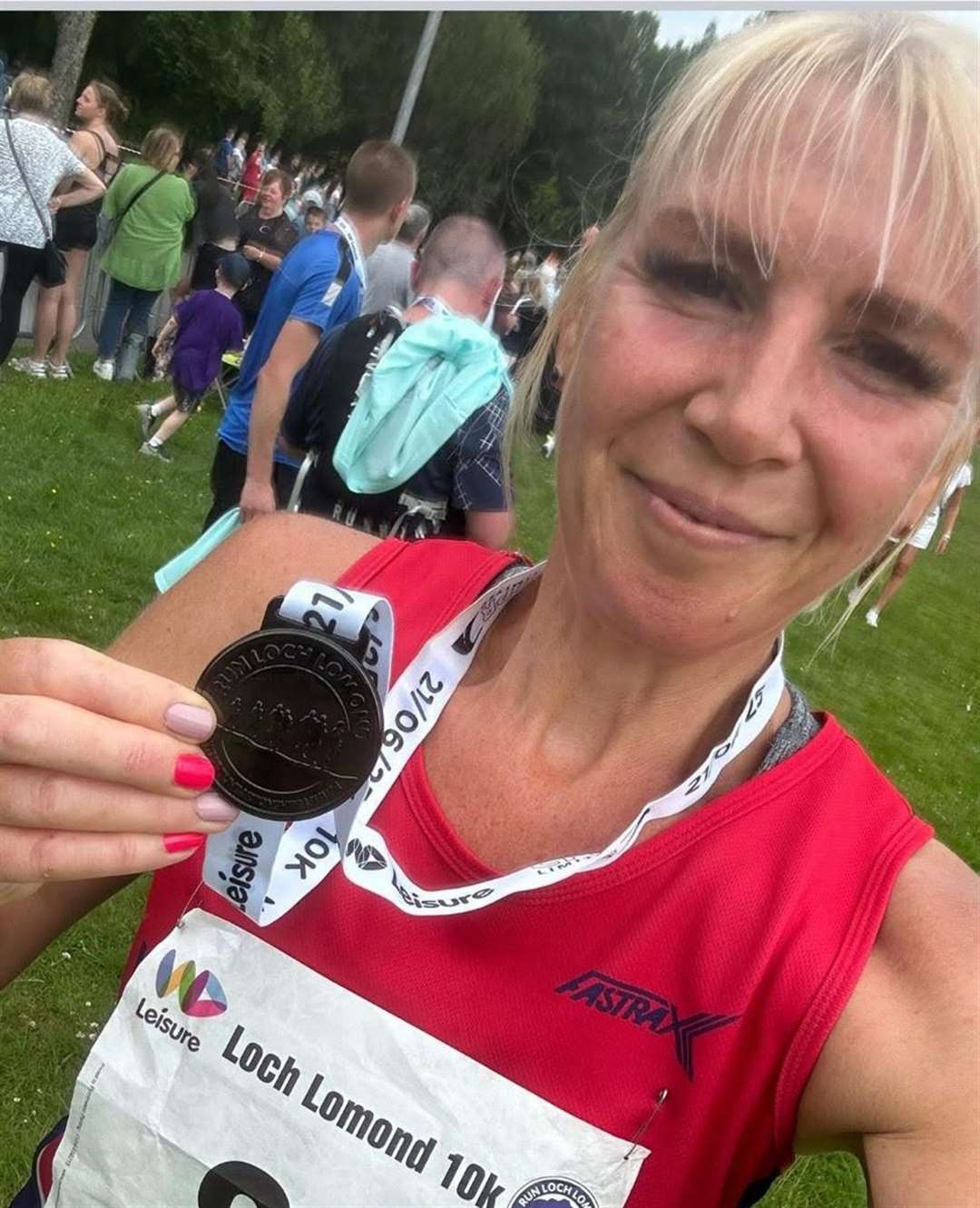West Norfolk AC’s Sammy Stringer placed third in her age group in the Loch Lomond 10k