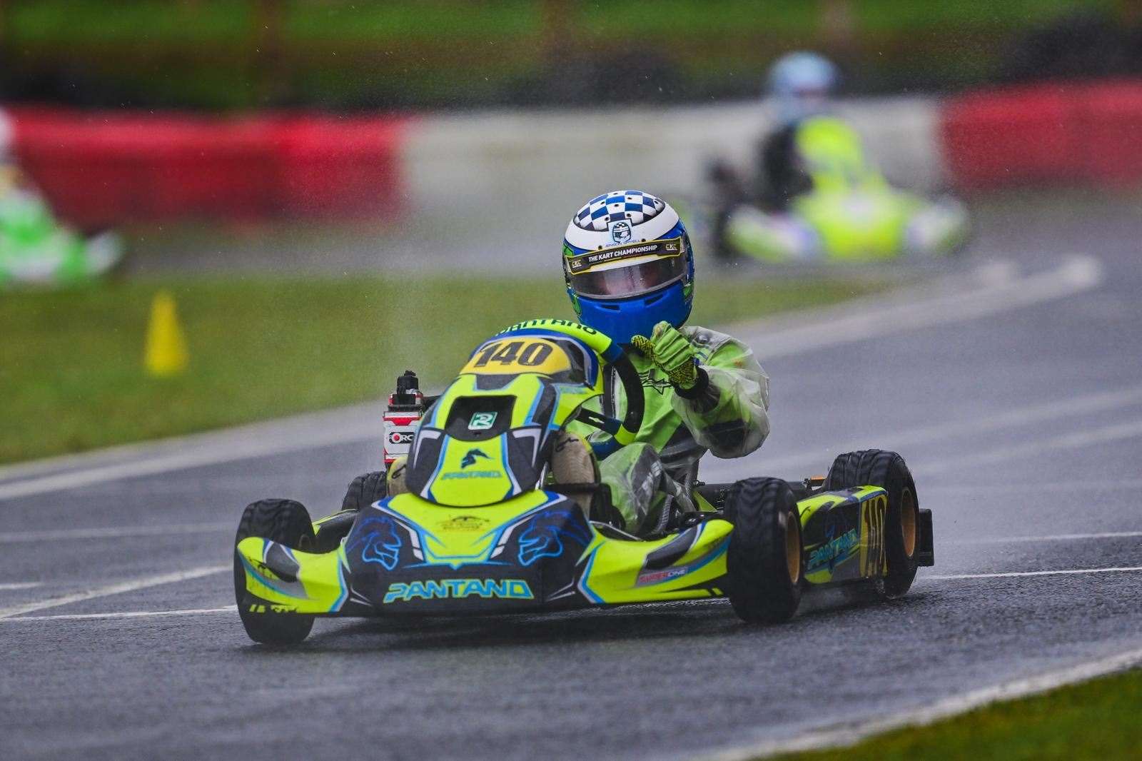 Jenson Sayell at the Rowrah Circuit in Cumbria. Picture: Josh East