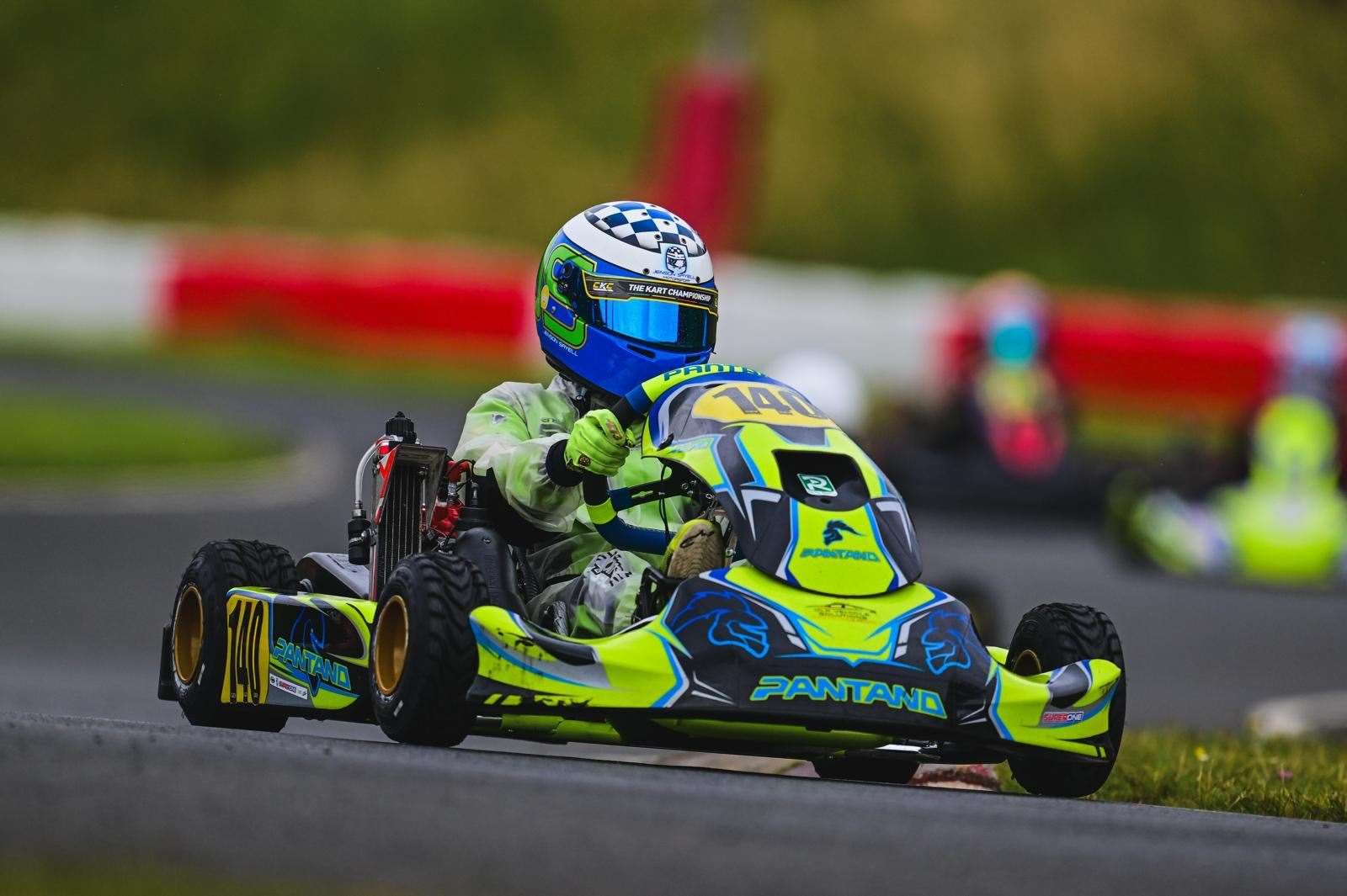 Jenson Sayell at the Rowrah Circuit in Cumbria. Picture: Josh East