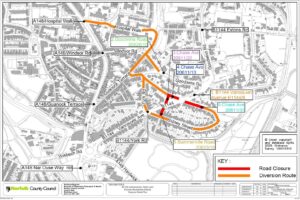 Six-week road closures in place from next week for essential repairs to town street