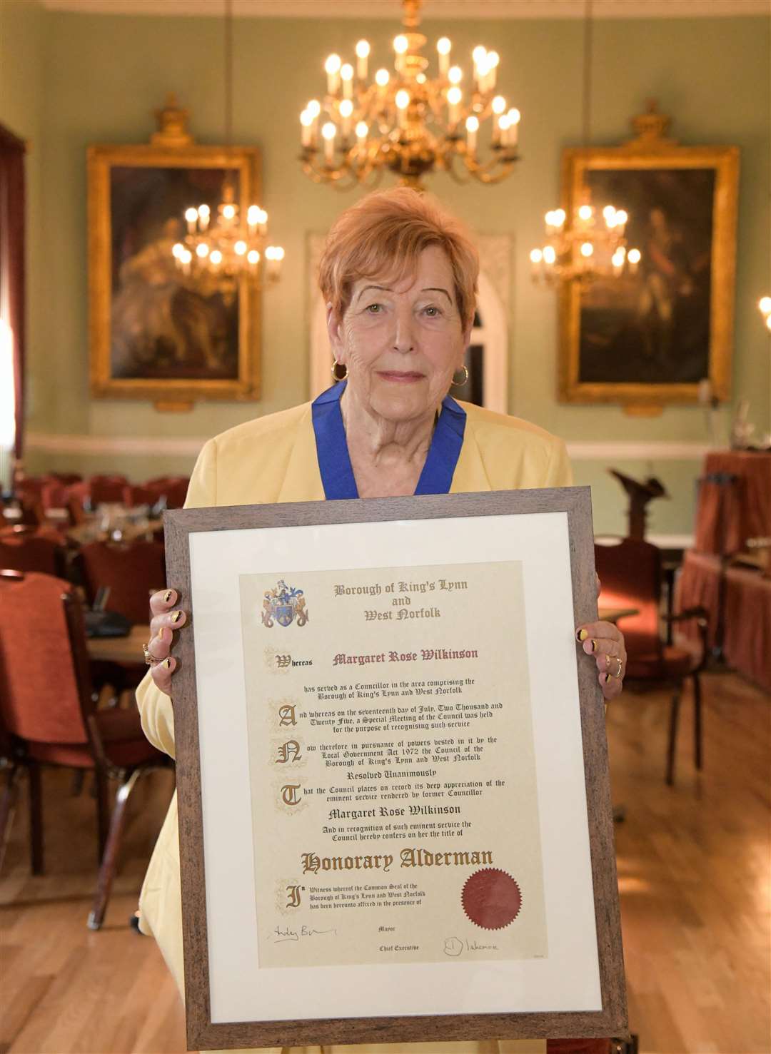 Margaret Wilkinson has been appointed as an honorary alderman