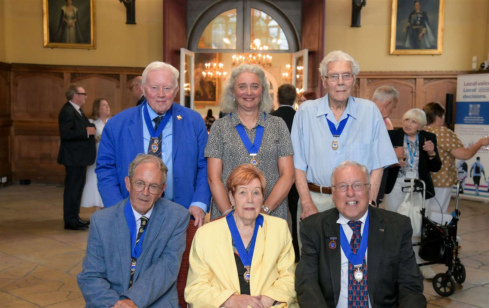 Margaret pictured with some other alderman of West Norfolk
