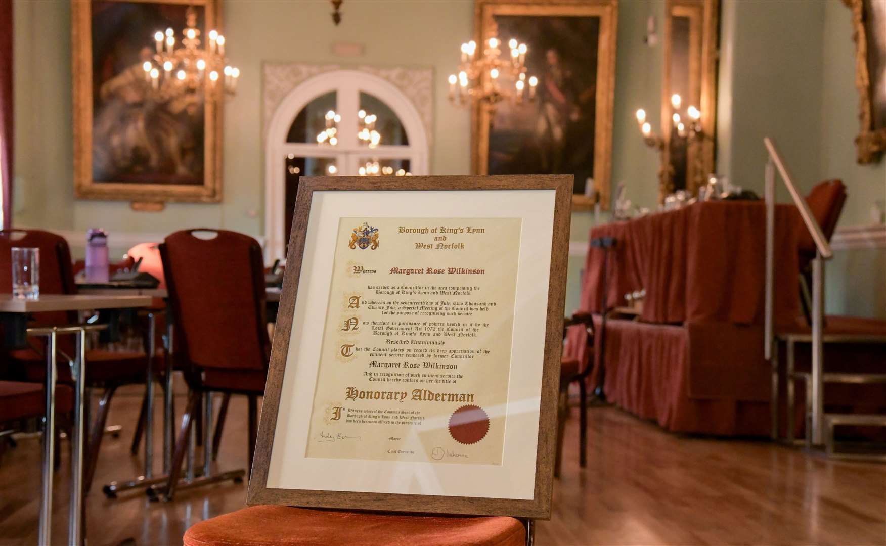 Margaret Wilkinson has been appointed as an honorary alderman