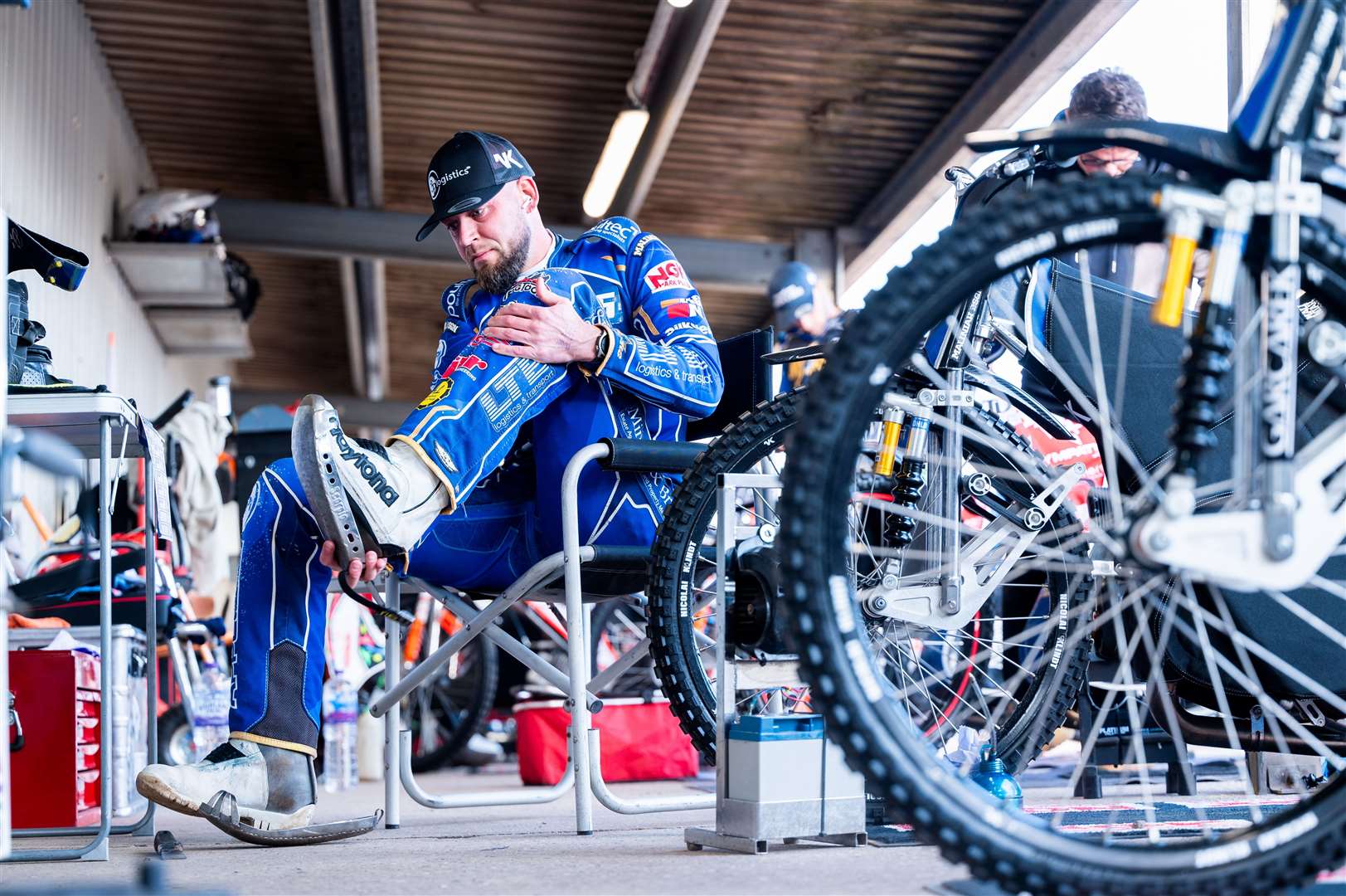 Nicolai Klindt prepares for the meeting. Picture: Ian Burt