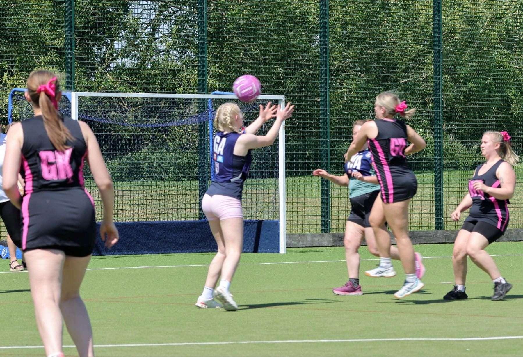 Action from the West Norfolk Netball Summer League