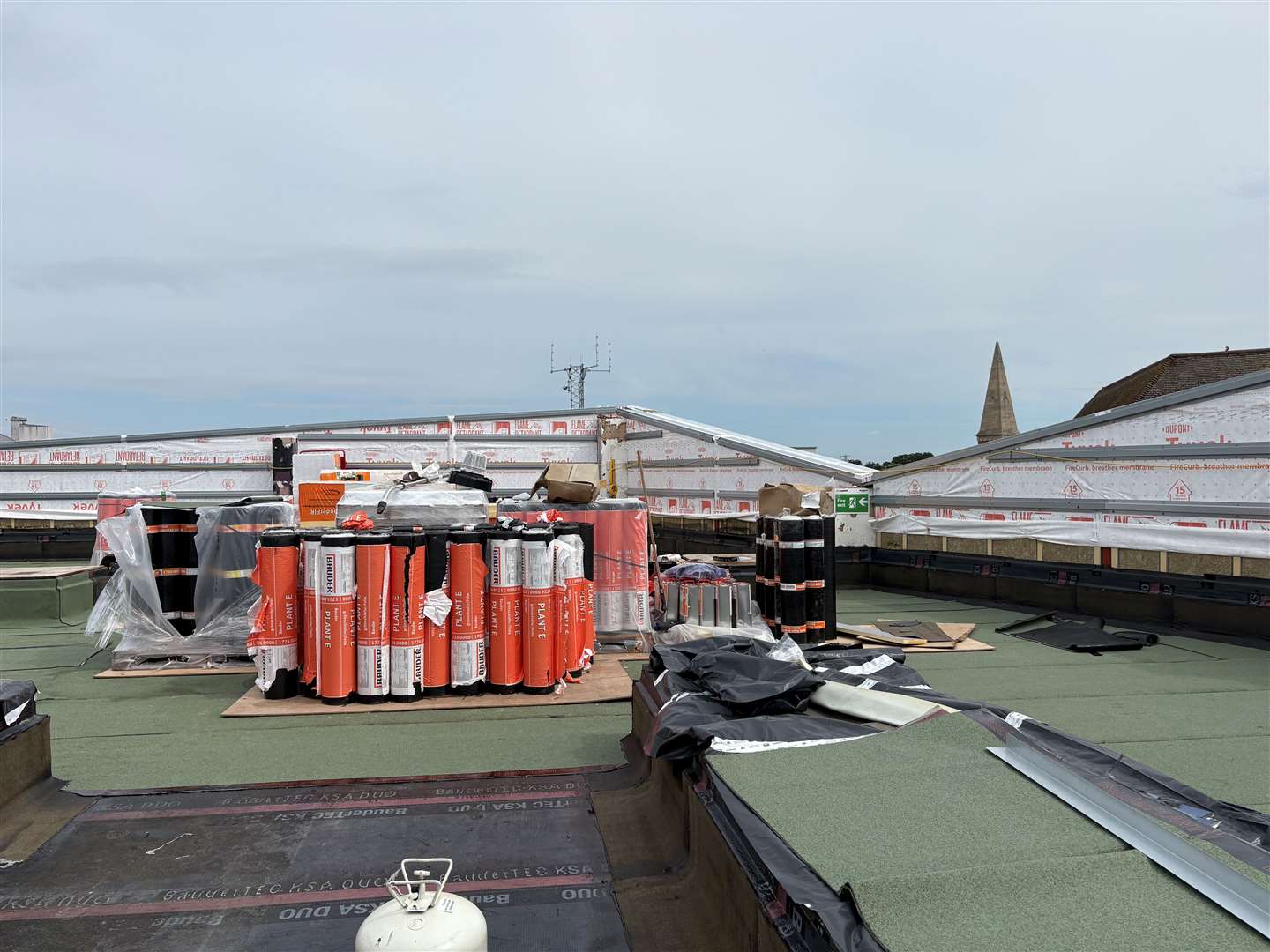 A view from the roof on top of the new library