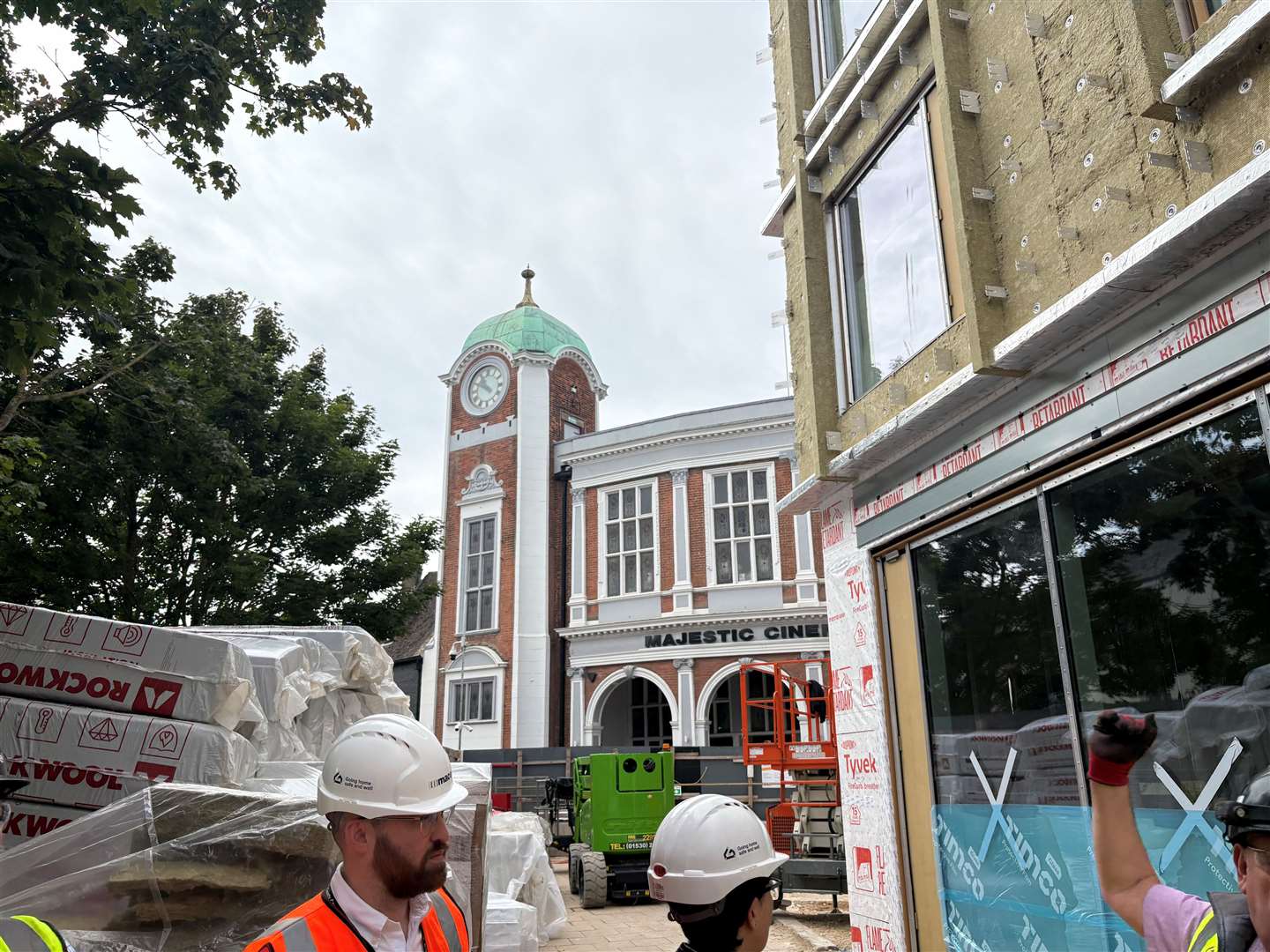 The corner has been cut off to show a better view of the Majestic Cinema