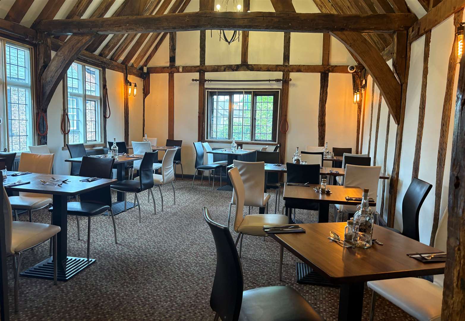 The main dining area in The Lattice House