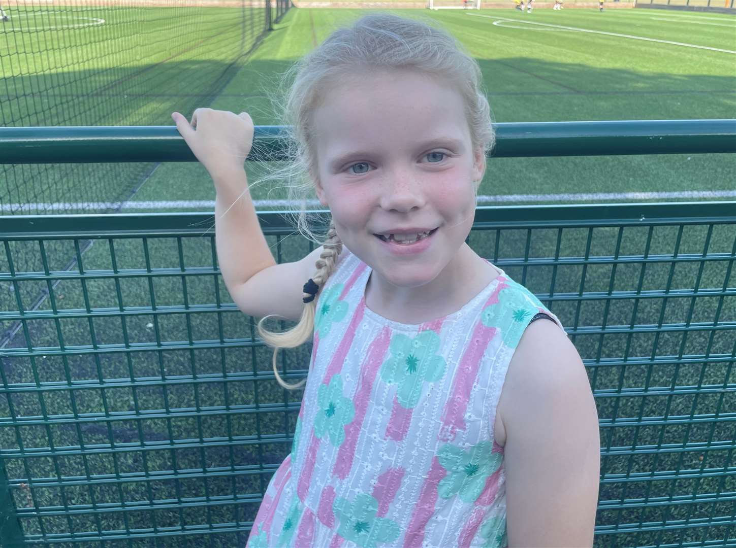 Emneth youngster Callie Field was the hospital's 50th young patient to receive care via a virtual ward programme