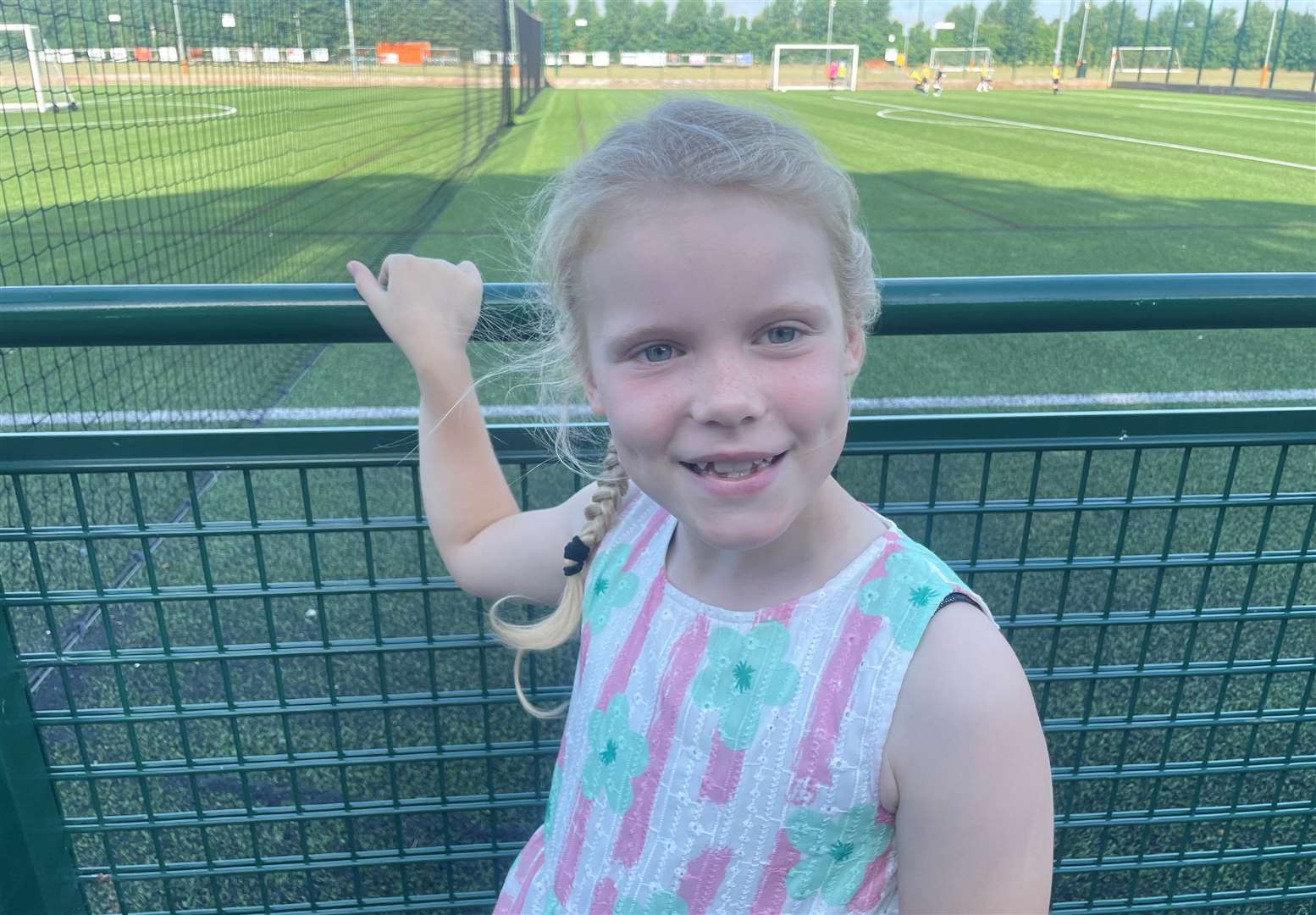 Emneth youngster Callie Field was the hospital's 50th young patient to receive care via a virtual ward programme