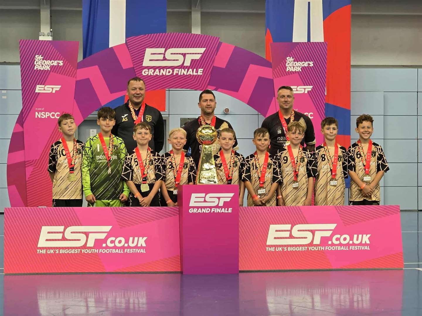 West Lynn under-11s celebrate their fairytale triumph