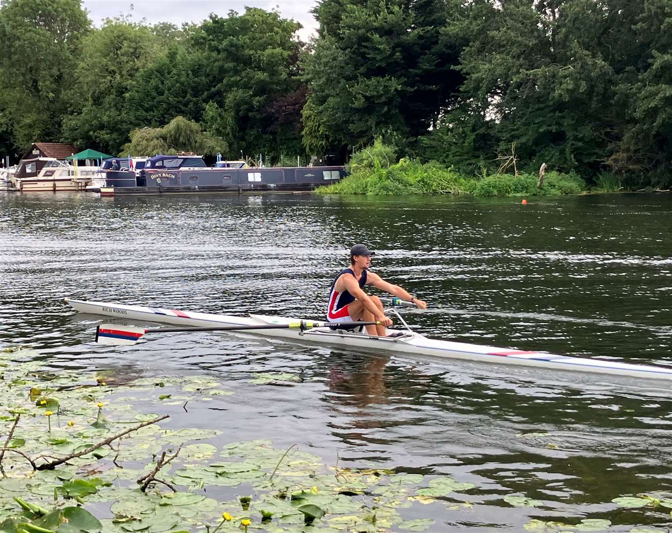 Thomas Williamson on the river.