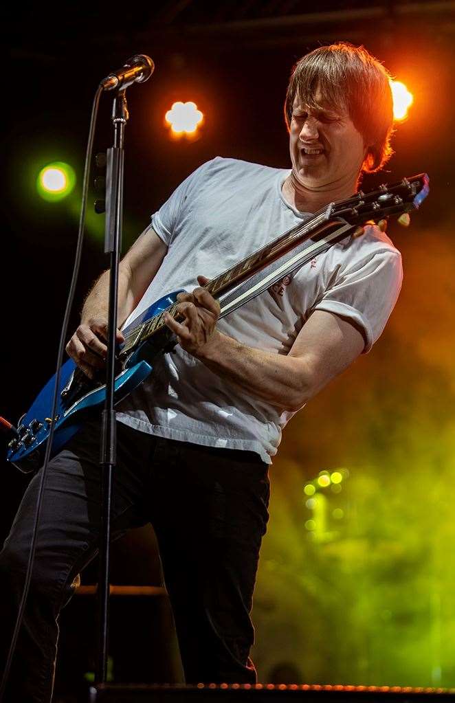 Headliners Ash were a big hit on Friday