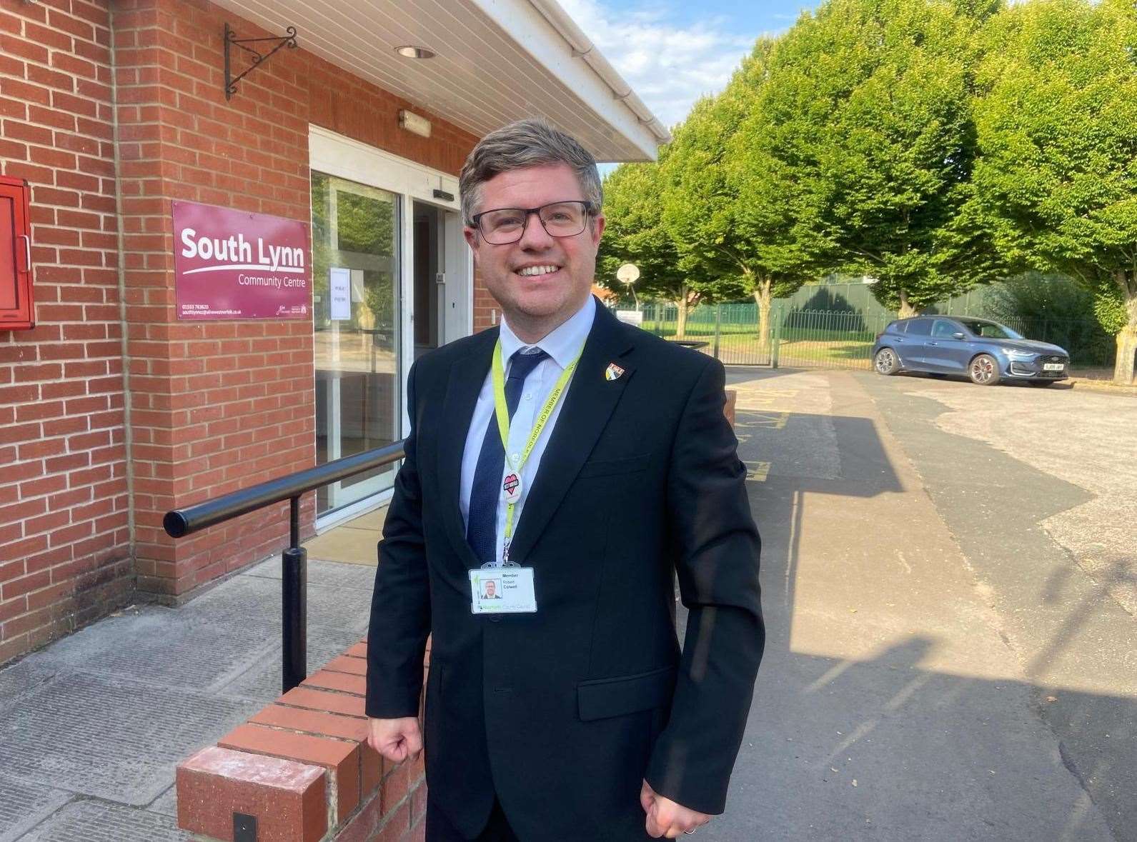 Cllr Rob Colwell at the South Lynn Community Centre