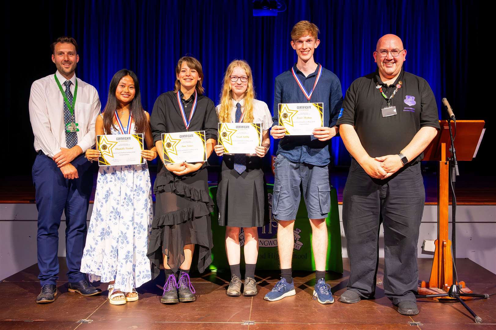 Staff members presented the awards of their subject areas