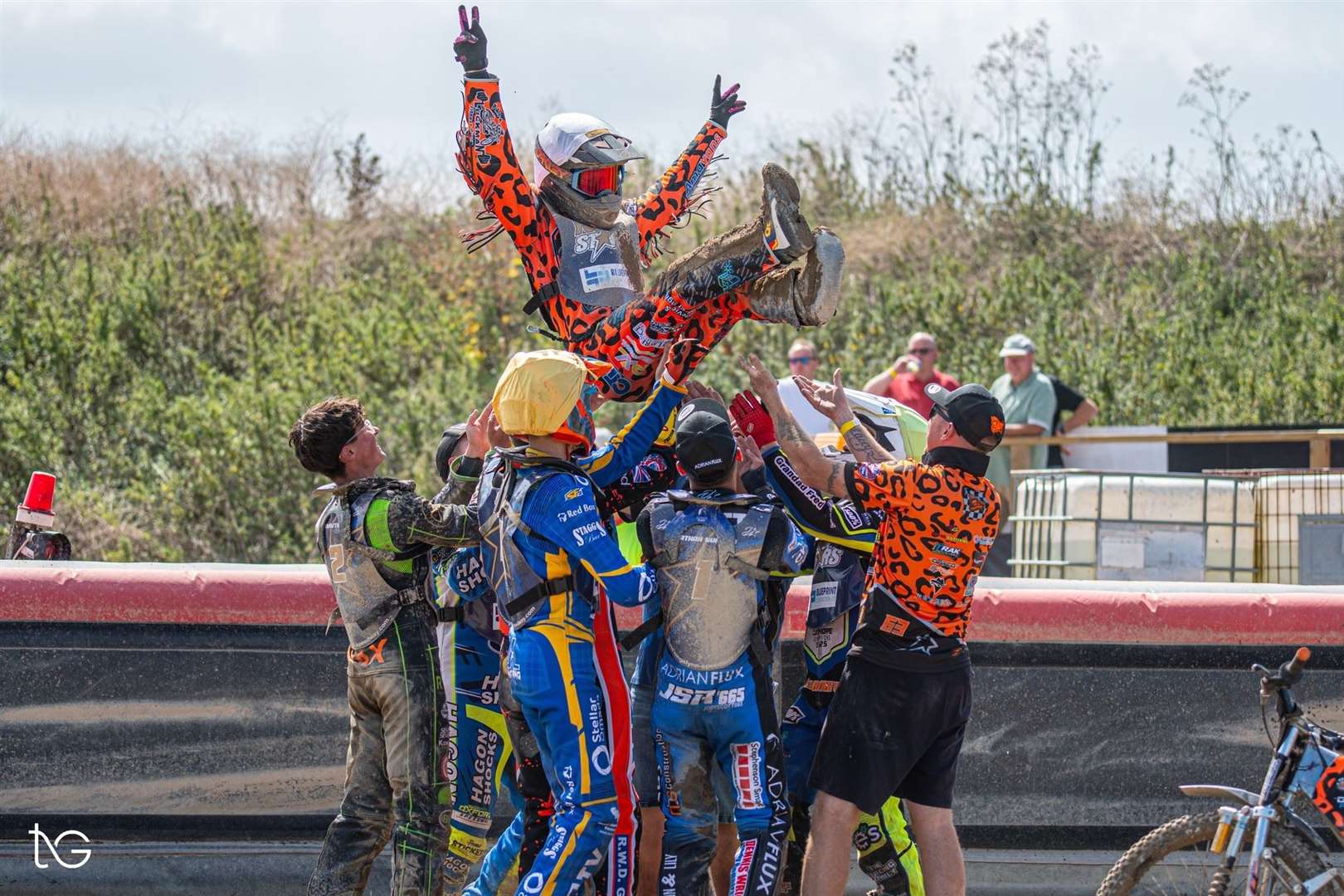 The King's Lynn Young Stars celebrate their National Development Trophy success.