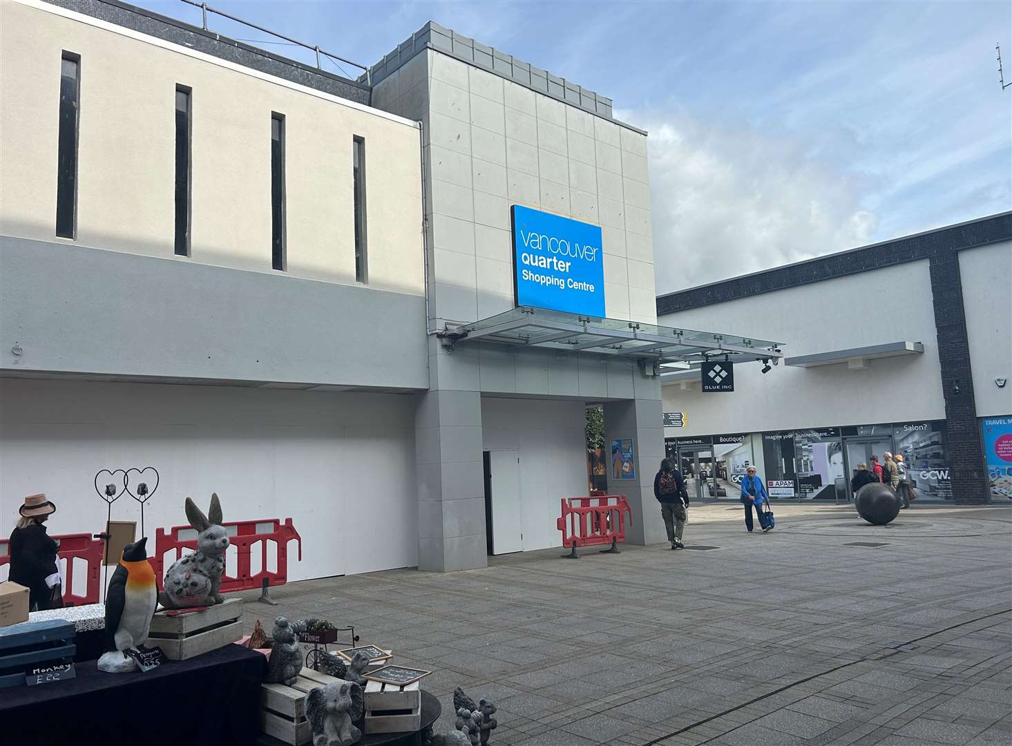 The building has been boarded off as work to turn it into a casino begins. Picture: Kris Johnston