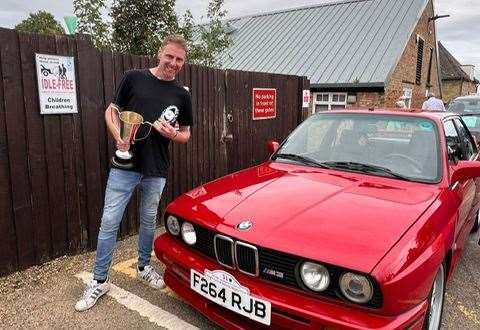 Jody Wilson with this award-winning BMW and below, the Lanchester.