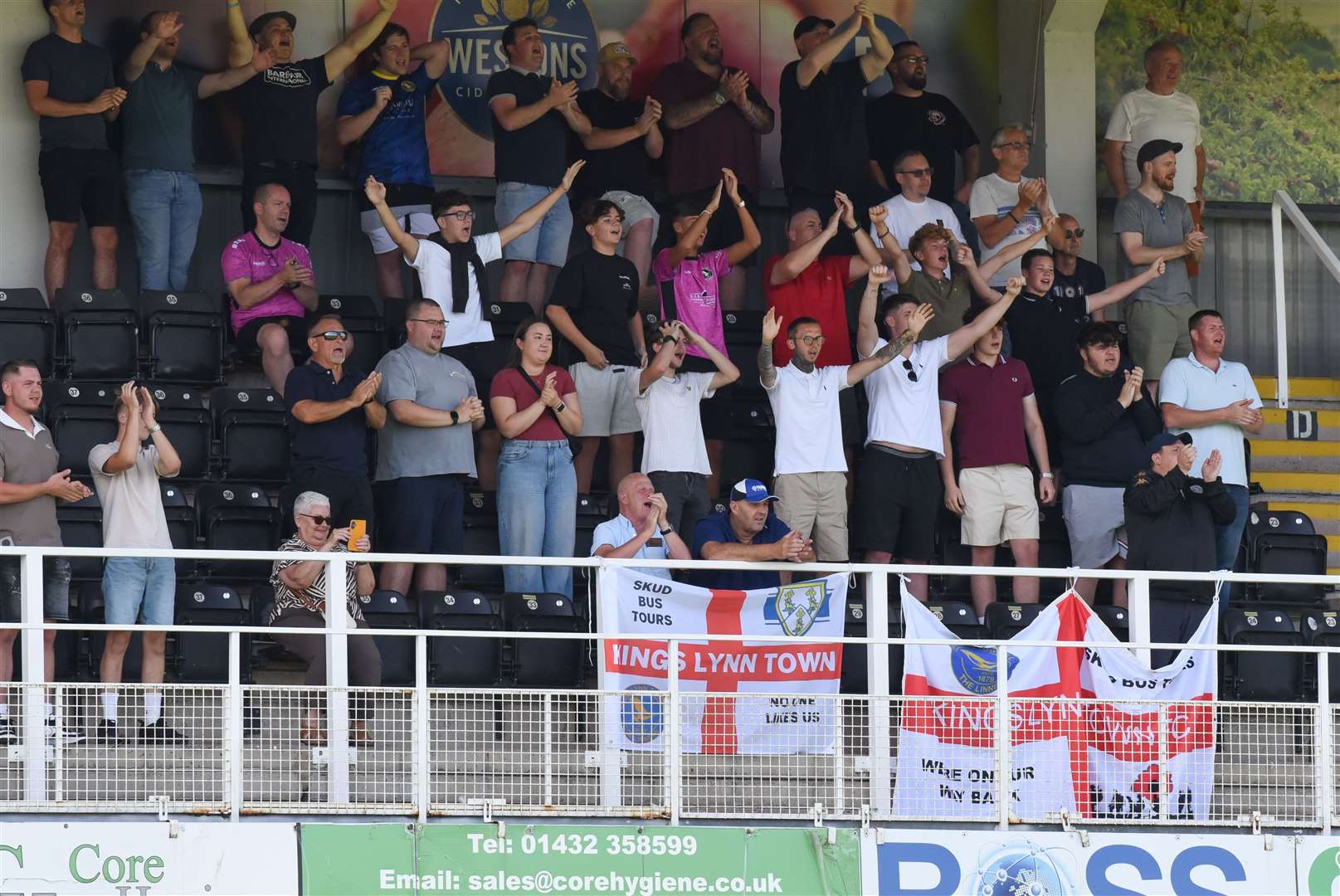Lynn fans. Picture: Tim Smith