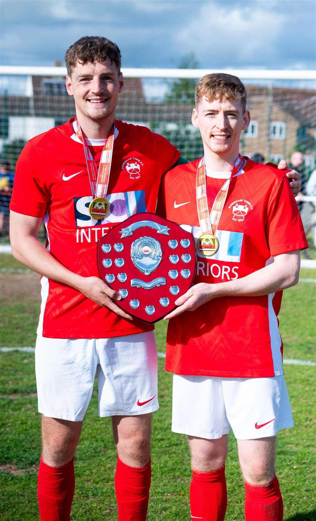 Downham Town captain Matty Castellan with his brother Nick
