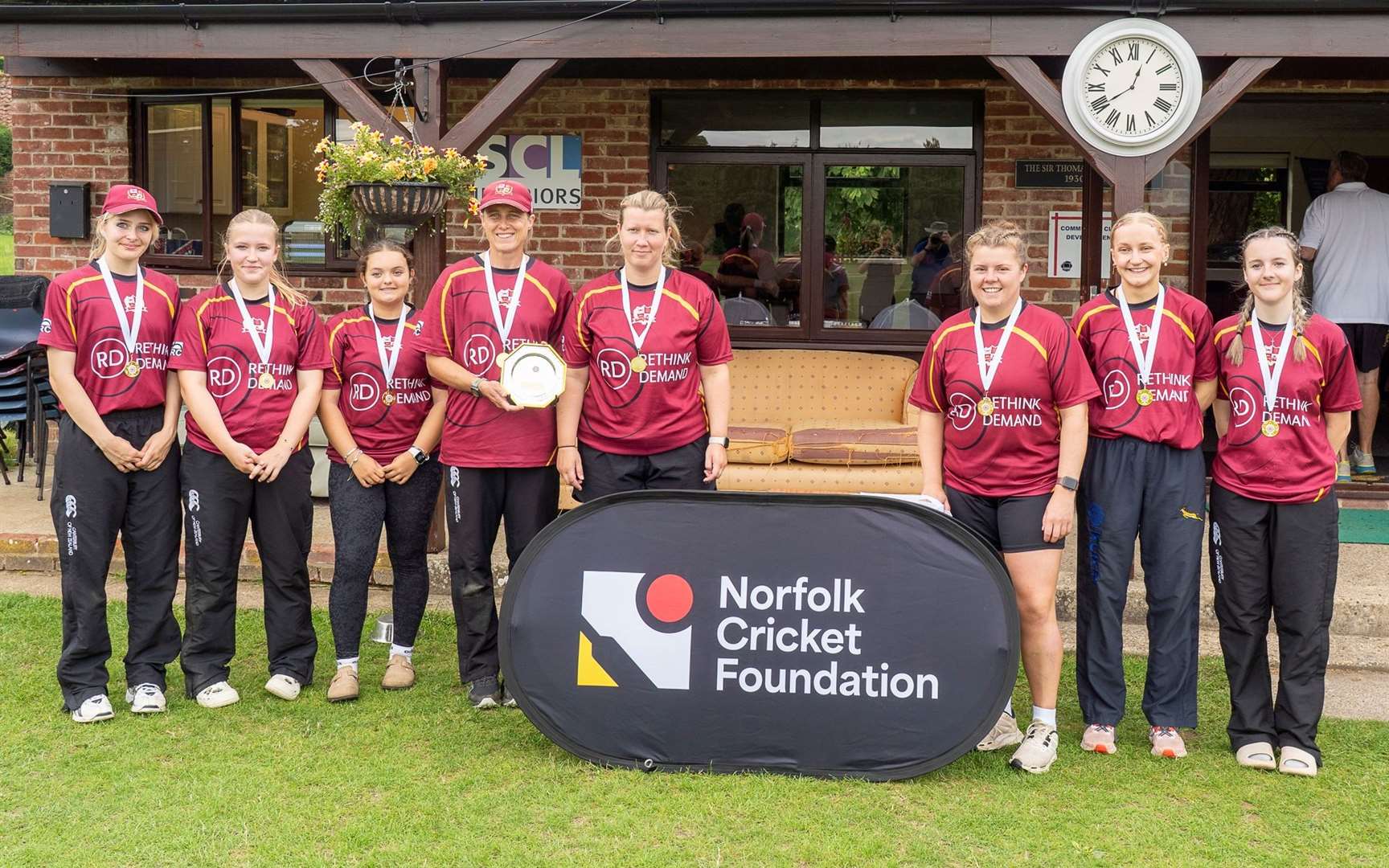 Plate winners Downham Stow. Picture: Andrew Hunt.