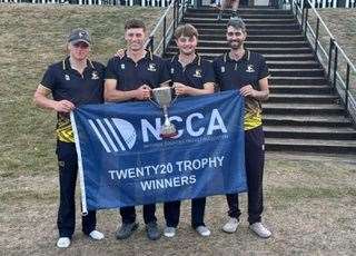 Downham Stow's winning T20 Trophy quartet.