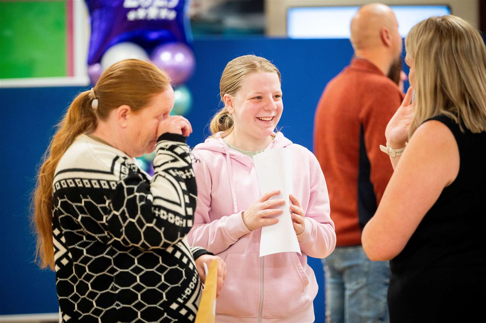 Students were left smiling after opening their results. Picture: Ian Burt