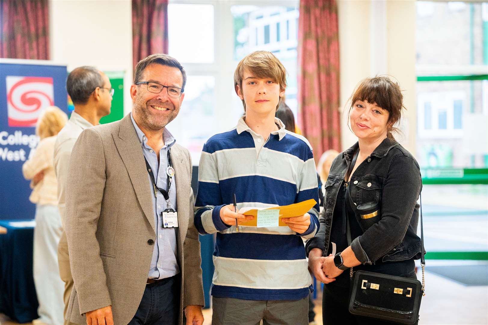 Studnets were delighted with their grades. Picture: Ian Burt