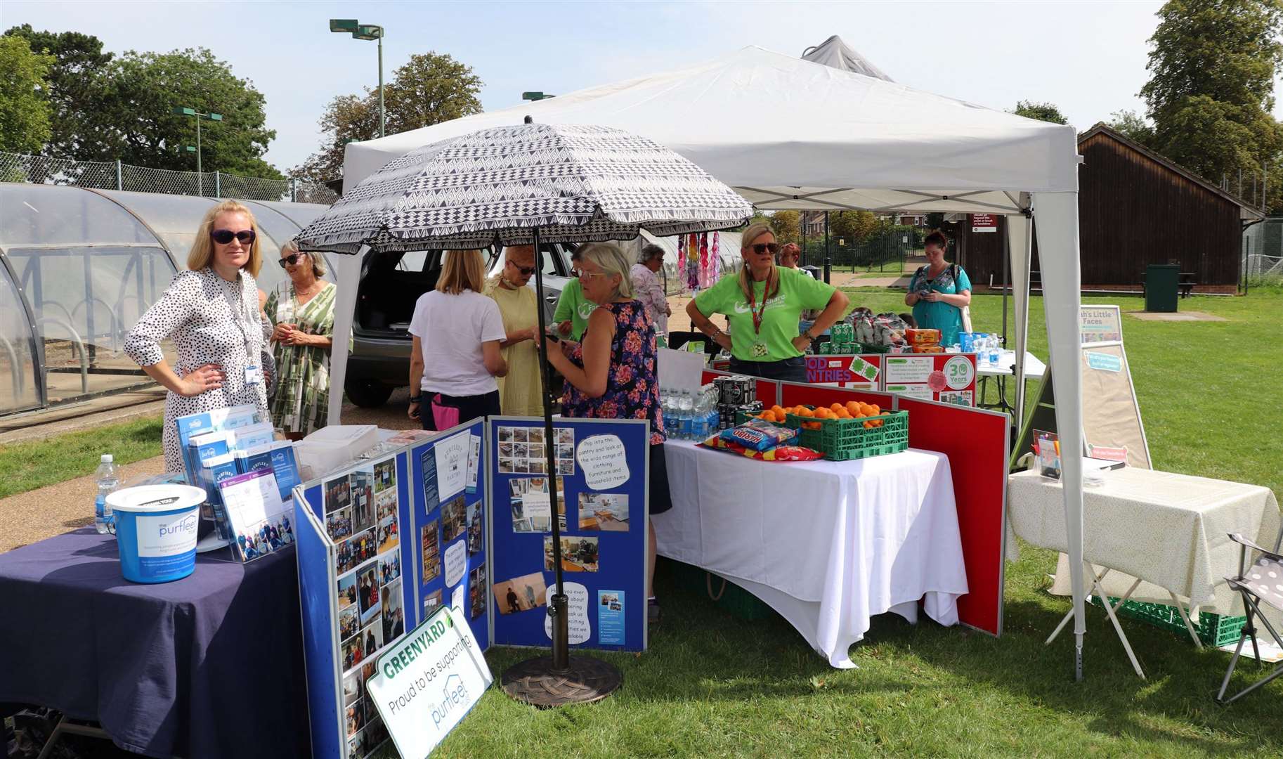 Some of the stalls at the summer event