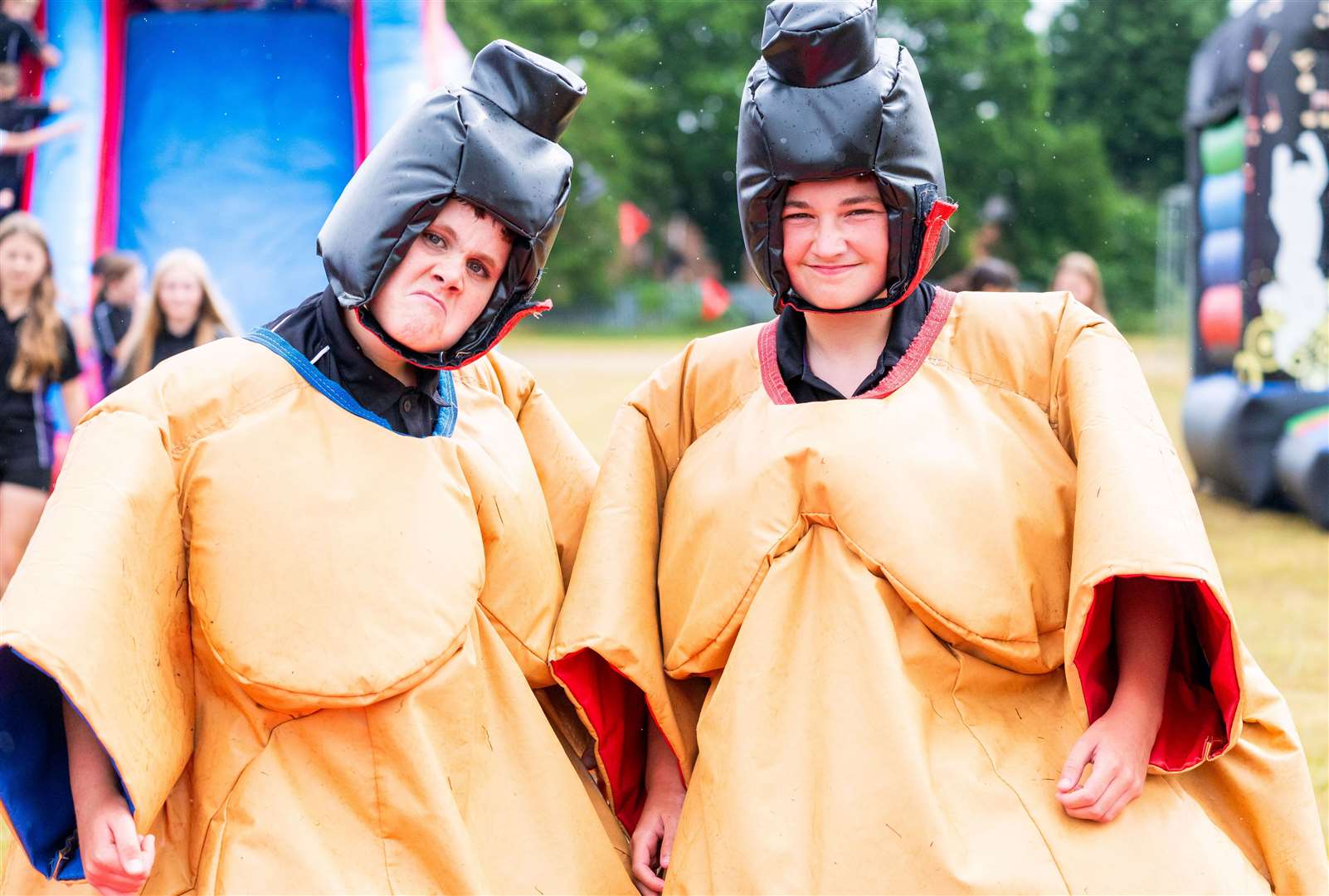 Ready to do battle at Springwood's Springfest. Picture: Ian Burt/Barking Dog Media