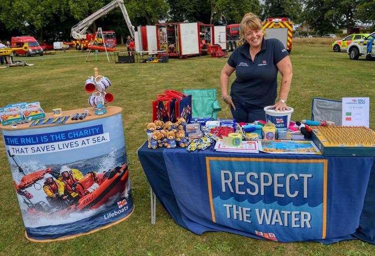 Hunstanton RNLI water safety lead Kate Craven at Frontline Festival. Picture: RNLI/Chris Bishop