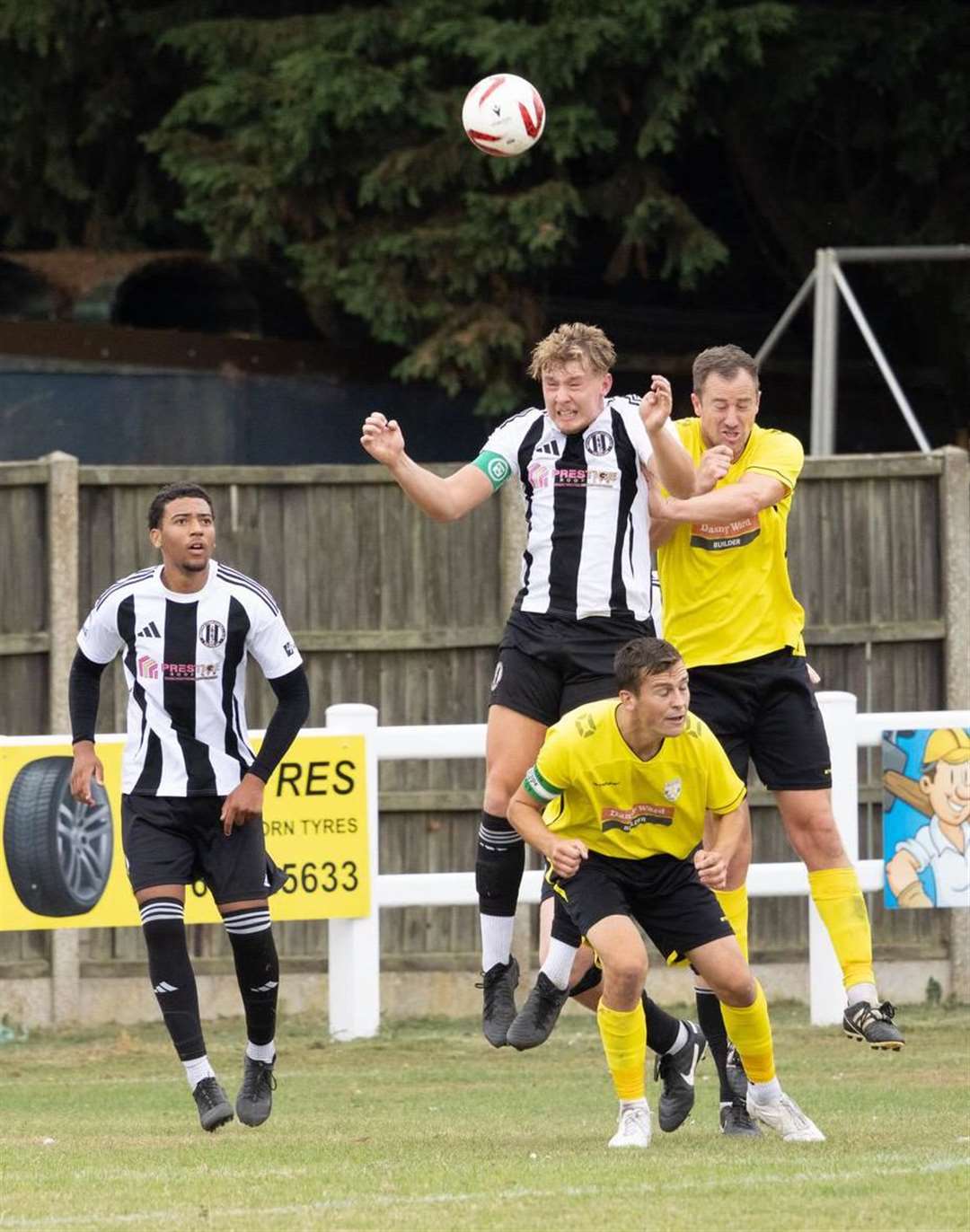 Swaffham Town in action against Scole United. Picture: Eddie Deane