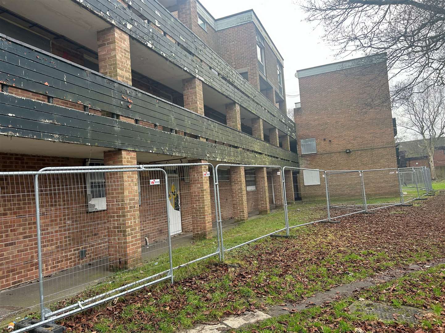 Asbestos has been removed from the Hillington Square flats - but a review is ongoing to see if the scheme ‘remains deliverable’. Picture: Kris Johnston