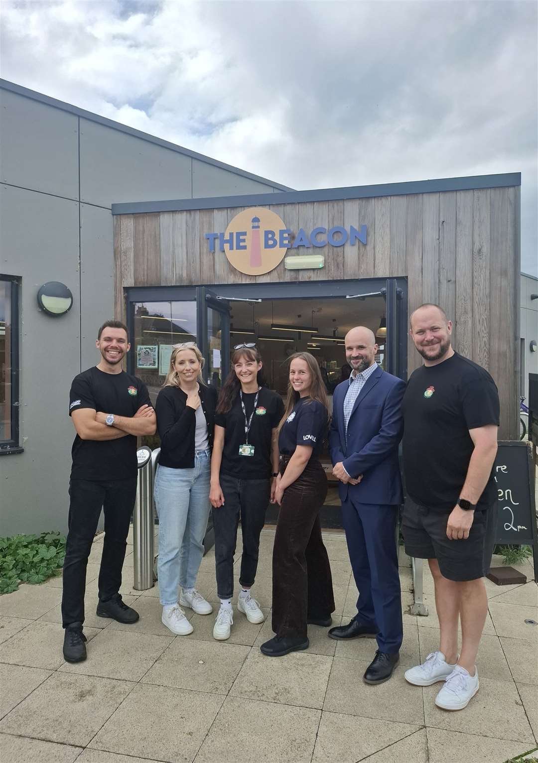 Norfolk PCC Sarah Taylor and Matthew Goakes, area director at Lovell, paid a visit to the RISE North Lynn scheme's Pizza Project