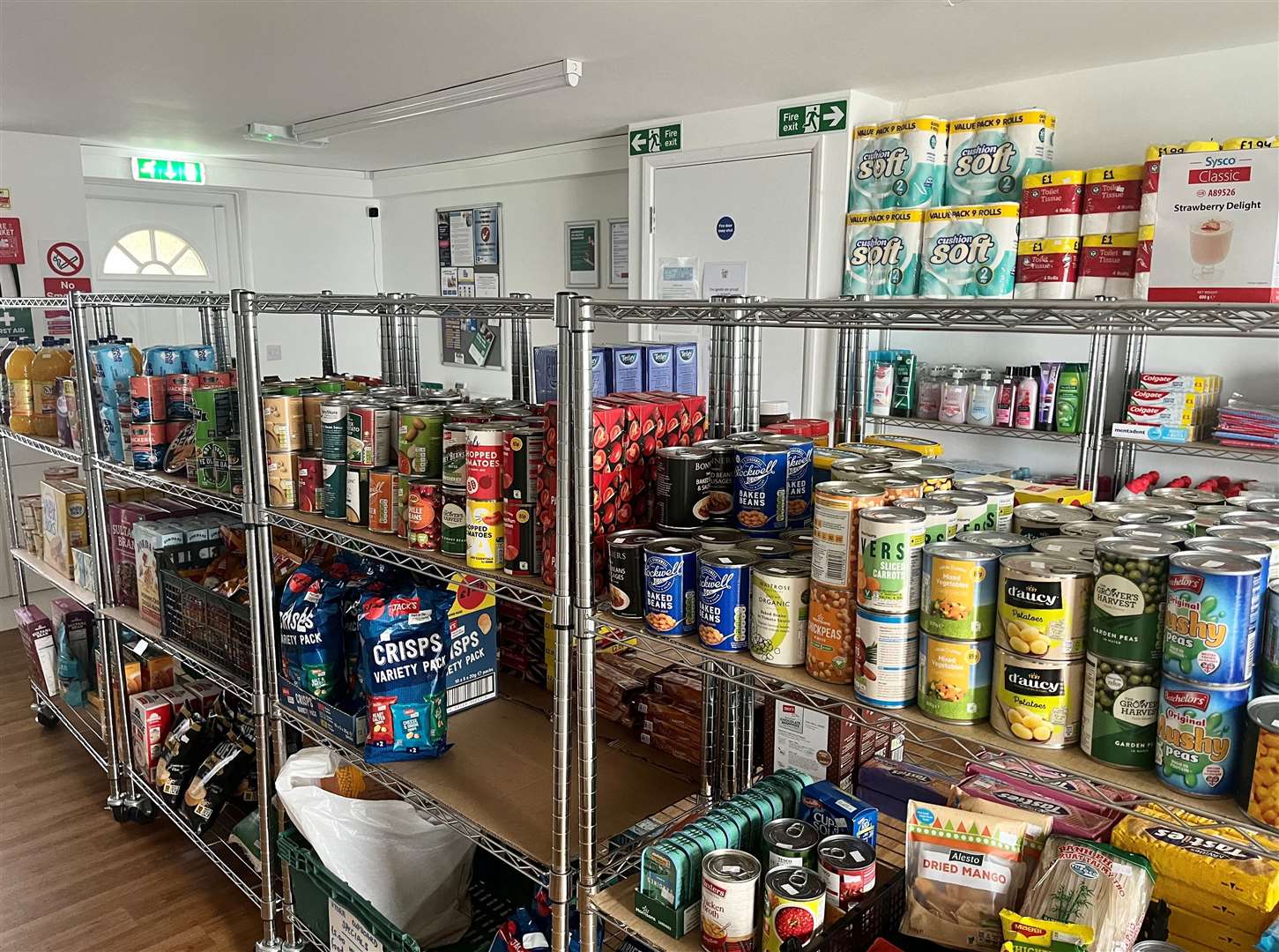 The North Lynn Food Hub stocks a variety of items at reduced prices