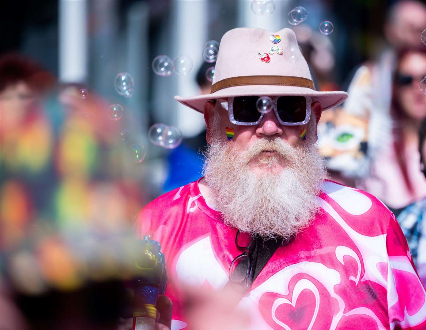 A "wonderful atmosphere" at this year's Pride event. Picture: Ian Burt