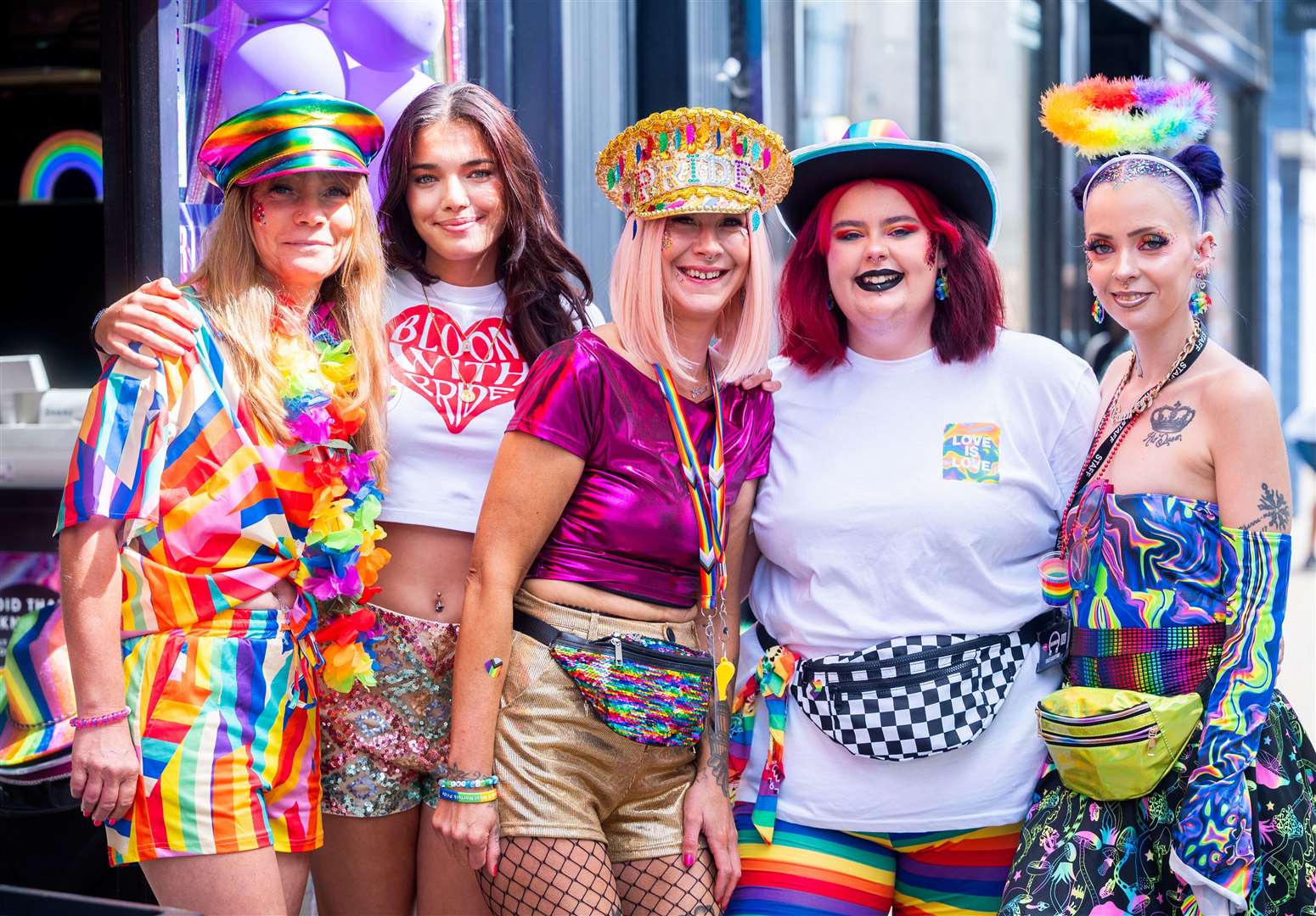 Lots of colour as the parade gathered in town. Picture: Ian Burt