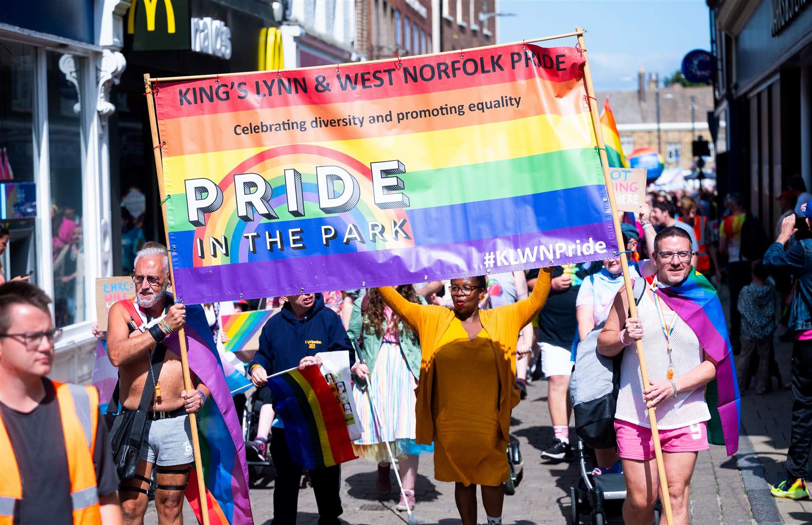 Pride in the Park heads out of town to The Walks. Picture: Ian Burt