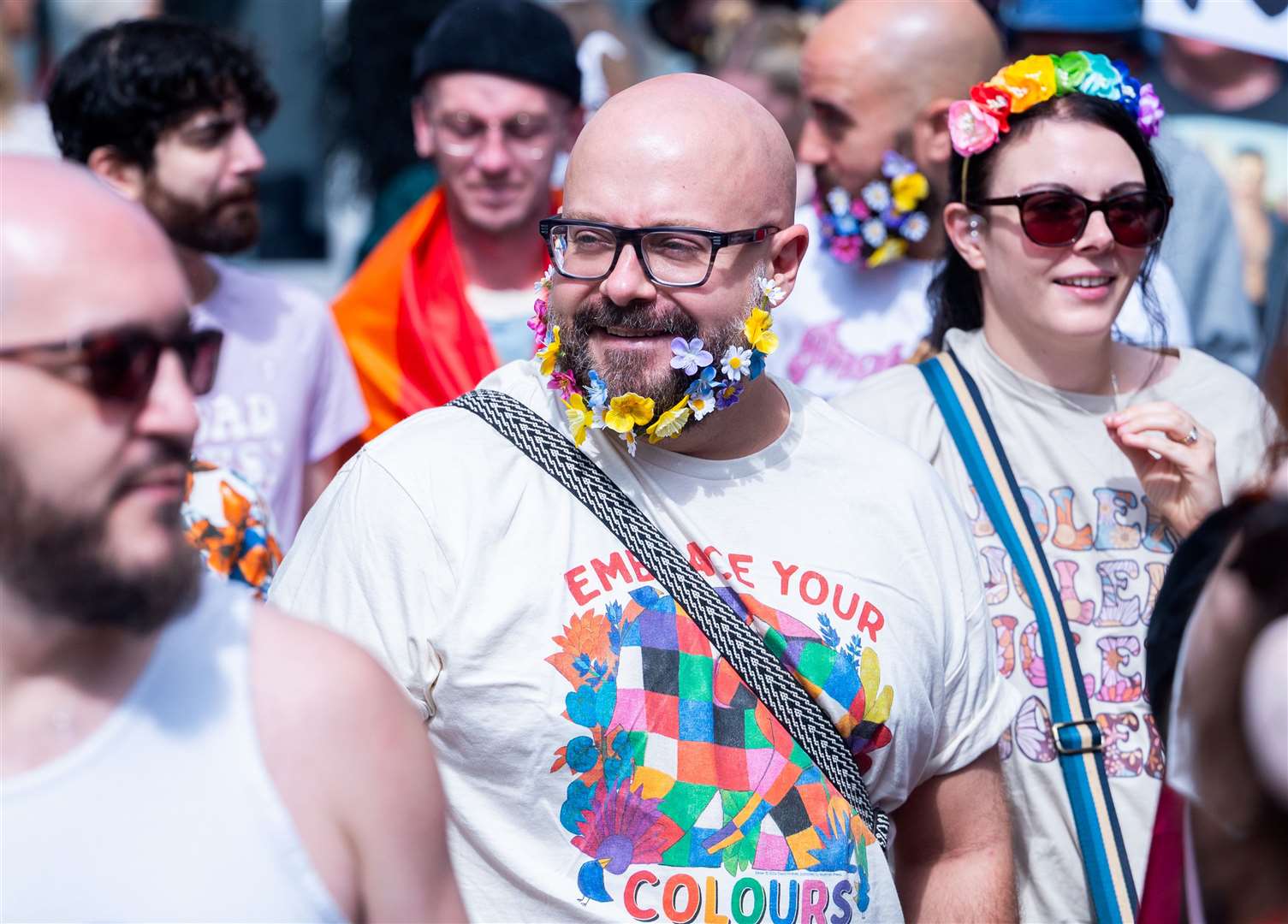 Some of those who joined the parade. Picture: Ian Burt