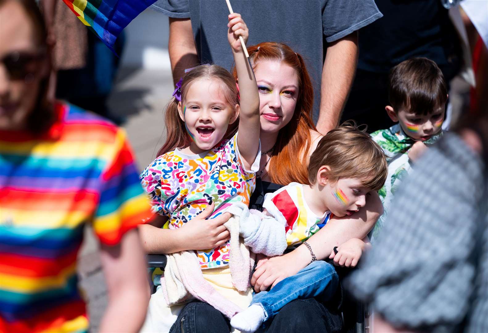 Families enjoy the celebrations. Picture: Ian Burt