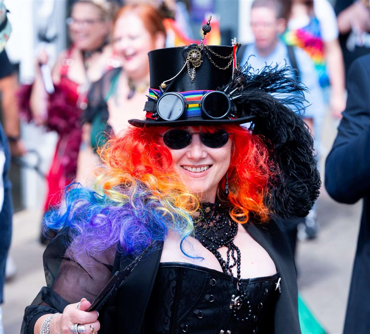 Taking part in the parade. Picture: Ian Burt