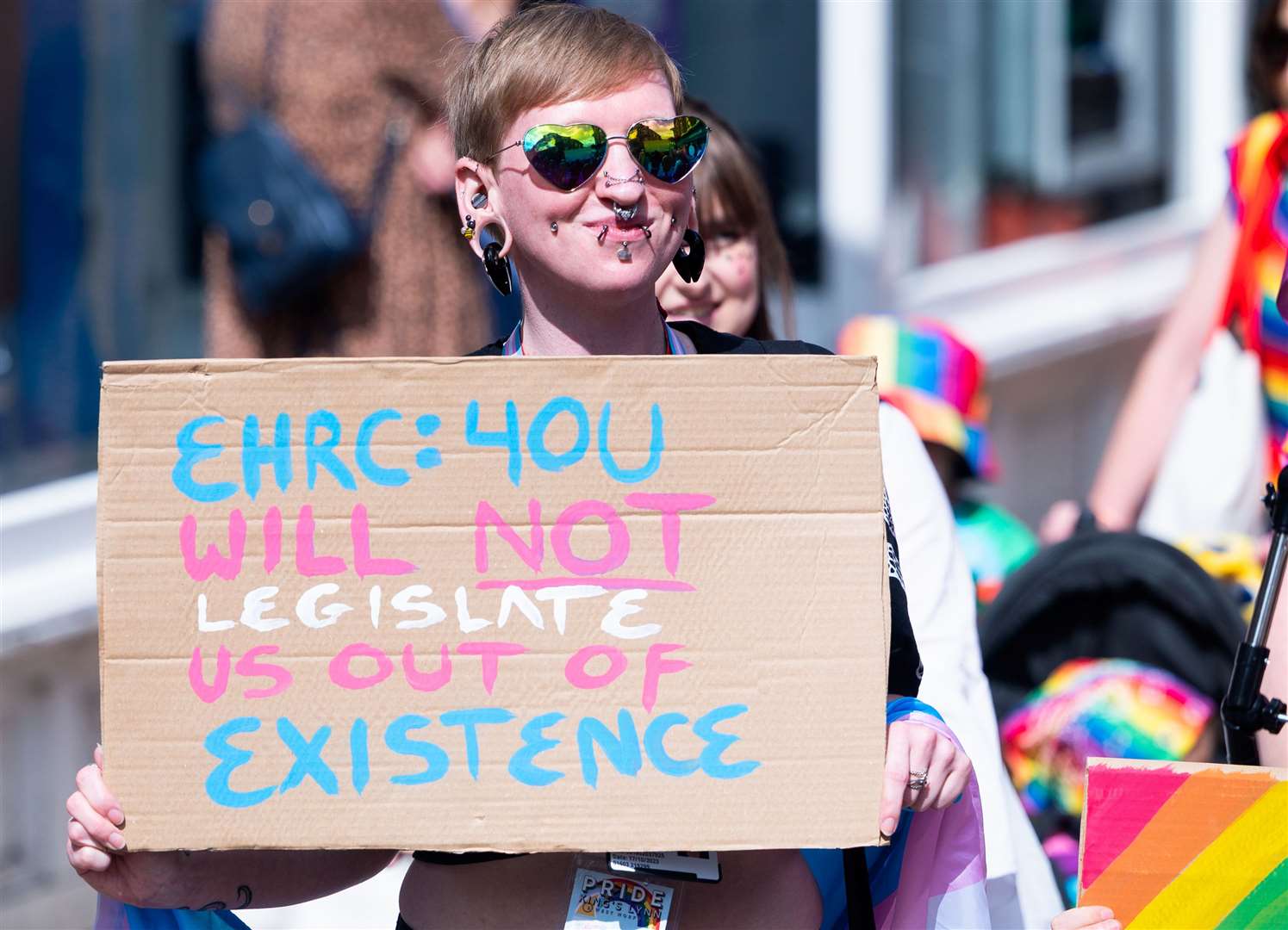 Spreading the message of love and everyone should be welcome. Picture: Ian Burt