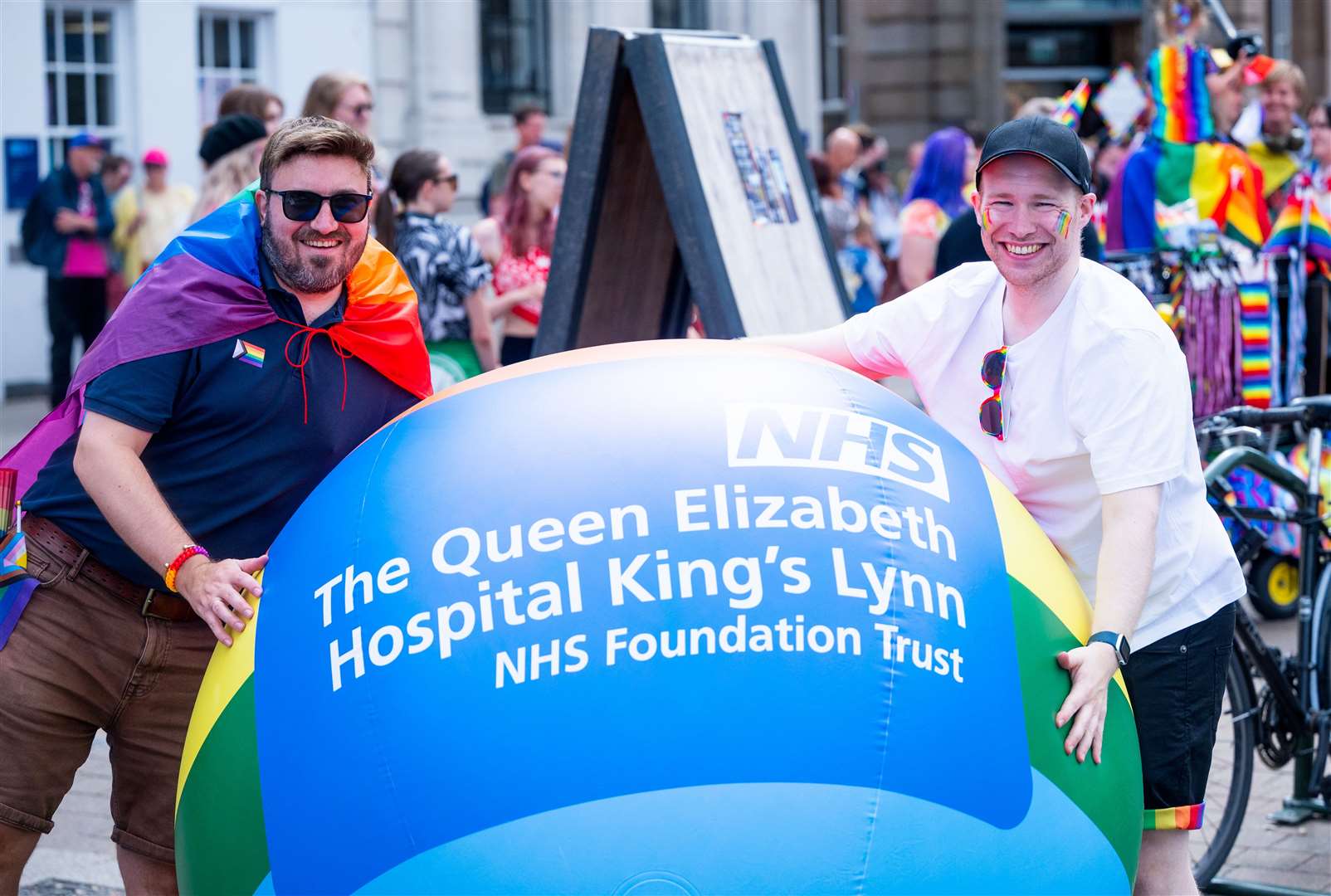 Support from the town's Queen Elizabeth Hospital. Picture: Ian Burt