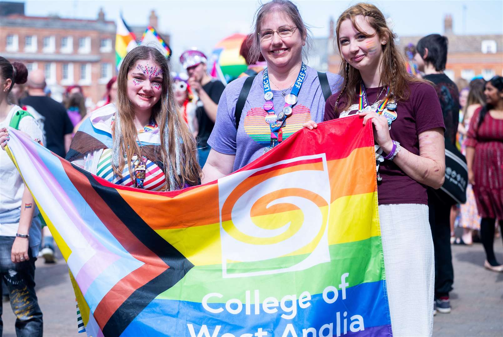A College of West Anglia banner. Picture: Ian Burt