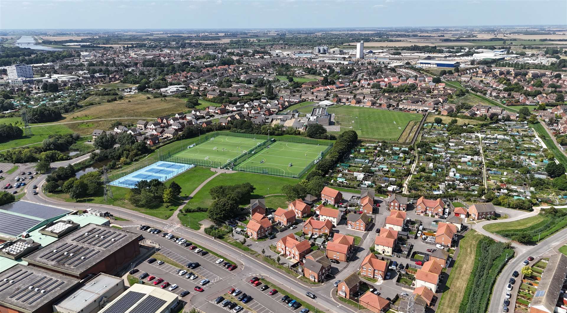 A complete development at Lynnsport featuring tennis courts, hockey pitches and Greenpark Academy - all additional infrastructure made possible as part of the developments in that area. Picture: West Norfolk Council